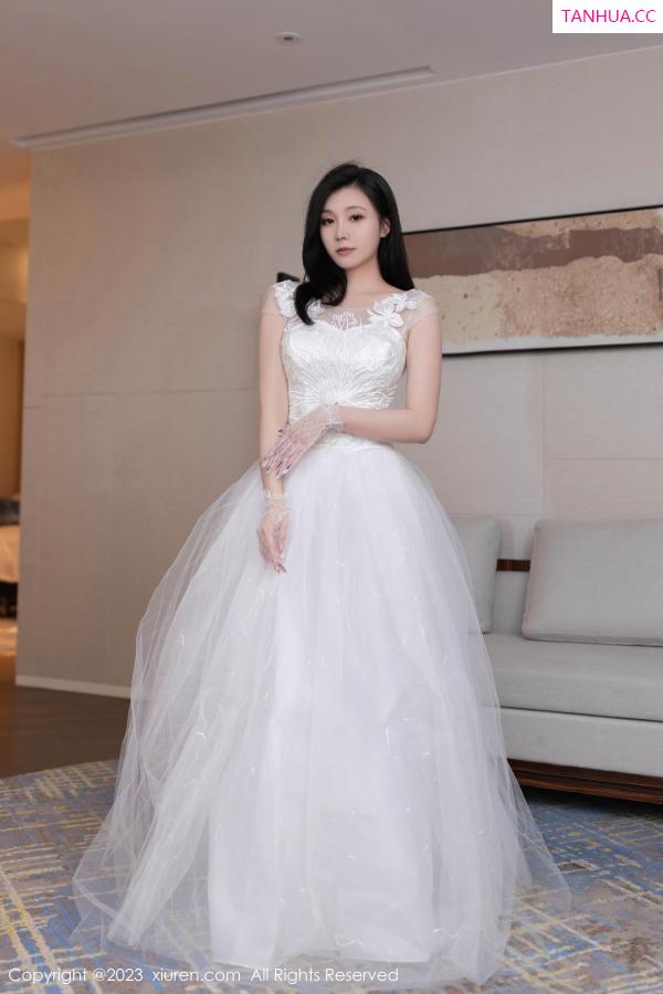 [XiuRen]高清写真图 2023.08.08 No.7201 安然anran 婚纱美腿